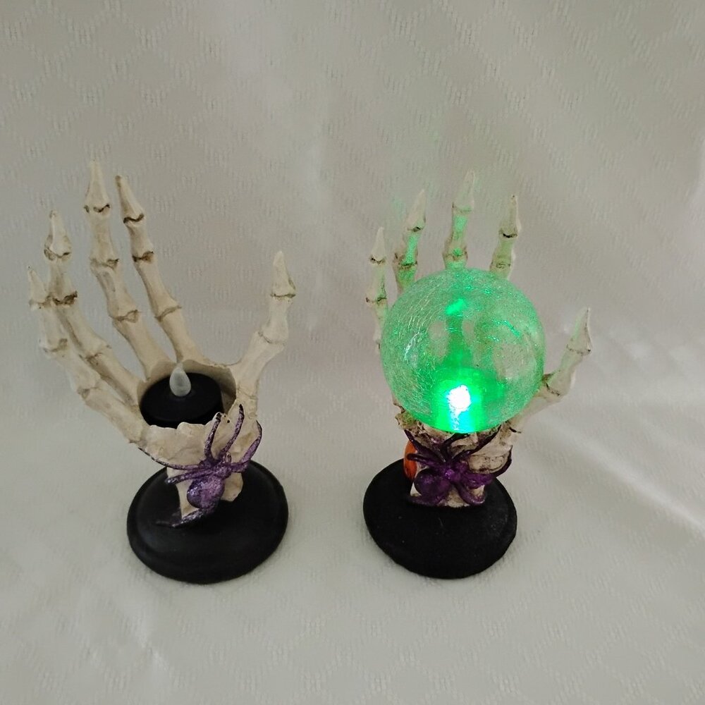 Pair of Hollow Resin Skeleton Hands